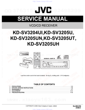 JVC KD-SV3205U Service Manual