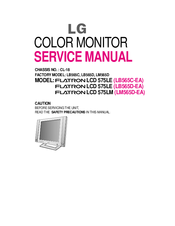 LG Flatron LCD 575LE Service Manual