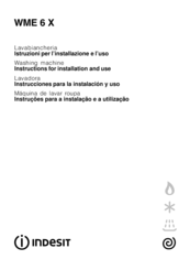 Indesit WME 6 X Instructions For Installation And Use Manual