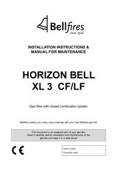 Bellfires VIEW BELL SMALL 3 CF/LF Installation Instructions Manual