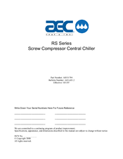 AEC RSW145 Manual