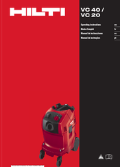 Hilti VC 40-U Wet Operating Instructions Manual
