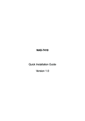 Planet NAS-7410 Quick Installation Manual