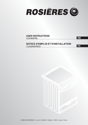 ROSIERES cooker User Instructions