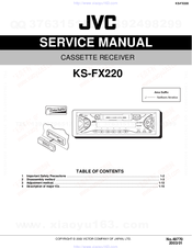 JVC KS-FX2200 Service Manual