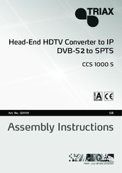 Triax CCS 1000 S Assembly Instructions Manual