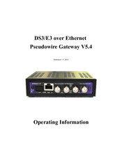 E3Switch DE3 Operating Information Manual