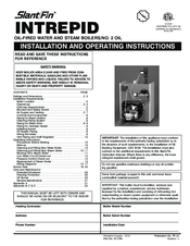 Slant/Fin Intrepid TR Series Installation And Operating Instructions Manual