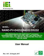 IEI Technology NANO-PV-D5252-R10 User Manual