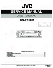 JVC KS-F150M Service Manual