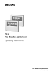 Siemens FC10 Operating Instructions Manual