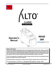 Alto IMAGE 26B Operator's Manual