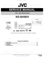 Jvc Exad Kd Shx851 Manuals Manualslib