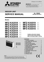 Mitsubishi Electric MFZ-KA50VA - E4MFZ-KA35VA Service Manual