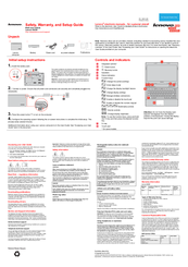 Lenovo E4325 Safety, Warranty, And Setup Manual
