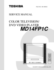 Toshiba MD14FP1C Service Manual