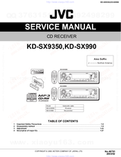 JVC KD-SX990 Service Manual