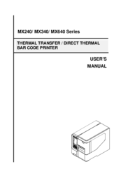TSC MX640 User Manual
