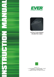Ever SINLINE PRO 10000 Instruction Manual