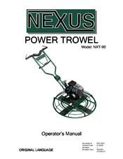 Nexus NXT-90 Operator's Manual