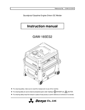 Denyo GAW-185ES2 Instruction Manual