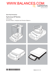 Sartorius CP Series Operating Instructions Manual