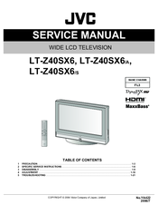 JVC LT-Z40SX6/S Service Manual
