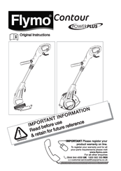 Flymo CONTOUR POWERPLUS CORDLESS Original Instructions Manual