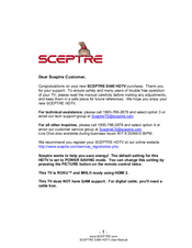 Sceptre E485 User Manual