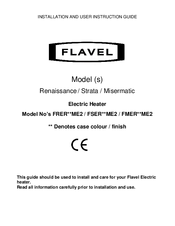 Flavel Strata Installation And User Instruction Manual