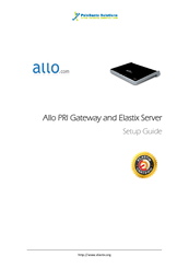 ALLO PRI Gateway and Elastix Server Setup Manual