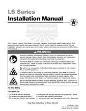 Detroit Radiant Products LS Series Installation Manual