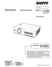 Sanyo PLC-XU350A Service Manual