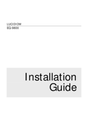 OKI LUCIDIOM EQ-9800 Installation Manual