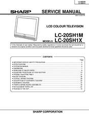 Sharp LC-20SH1M Service Manual