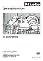 Miele G 2272 Operating Instructions Manual