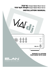 Elan VIA! dj 4 Installation Manual