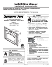 Quadra-Fire VOYAGEUR GRAND WOOD INSERT Installation Manual