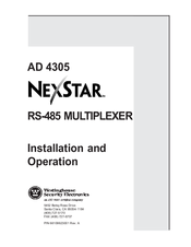 Nexstar AD 4305 Installation And Operation Manual