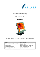 Canvys LC-VT1704 Series Manual