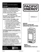 Pacific energy Gmir.Bodya Installation And Operating Instructions Manual