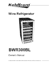 Koldfront BWR300BL Owner's Manual