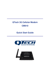 QTech CM910 Quick Start Manual