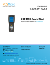 Honeywell LXE MX8 Quick Start Manual