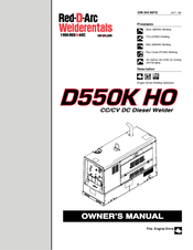 Red-D-Arc D55OK HO Owner's Manual