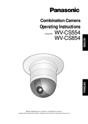 Panasonic WVCS854 - COMBINATION CAMERA Operating Instructions Manual