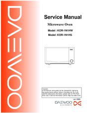 Daewoo KOR-1N1HS Service Manual