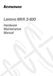 Lenovo MIIX 3-830 Hardware Maintenance Manual