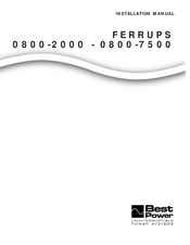 Ferrups 0800-7500 Installation Manual