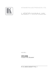 Kramer VP-426 User Manual